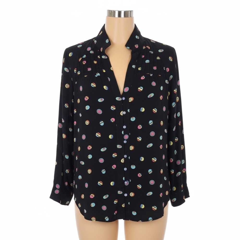 Anthropologie 52 Conversations 13 of 52 Buttons Size 4 Button Down Top